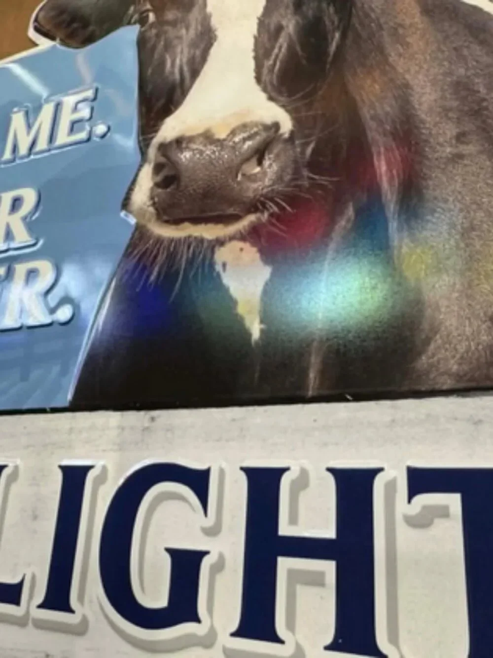 Busch Light Cow Metal Sign “Don’t Tip Me Tip Your Bartender” 23x18 Mancavedecor